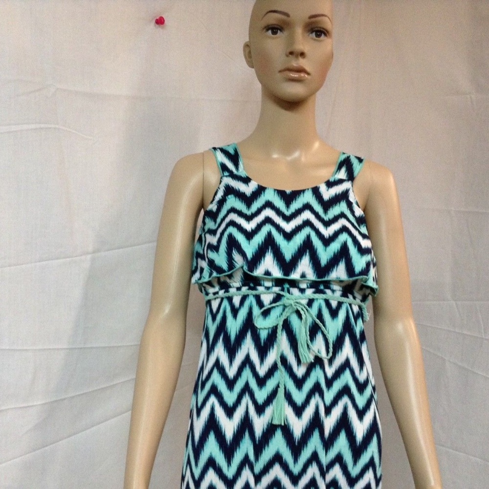 Three Pink Hearts Sun Dress Size 10 - Picture 2 of 4
